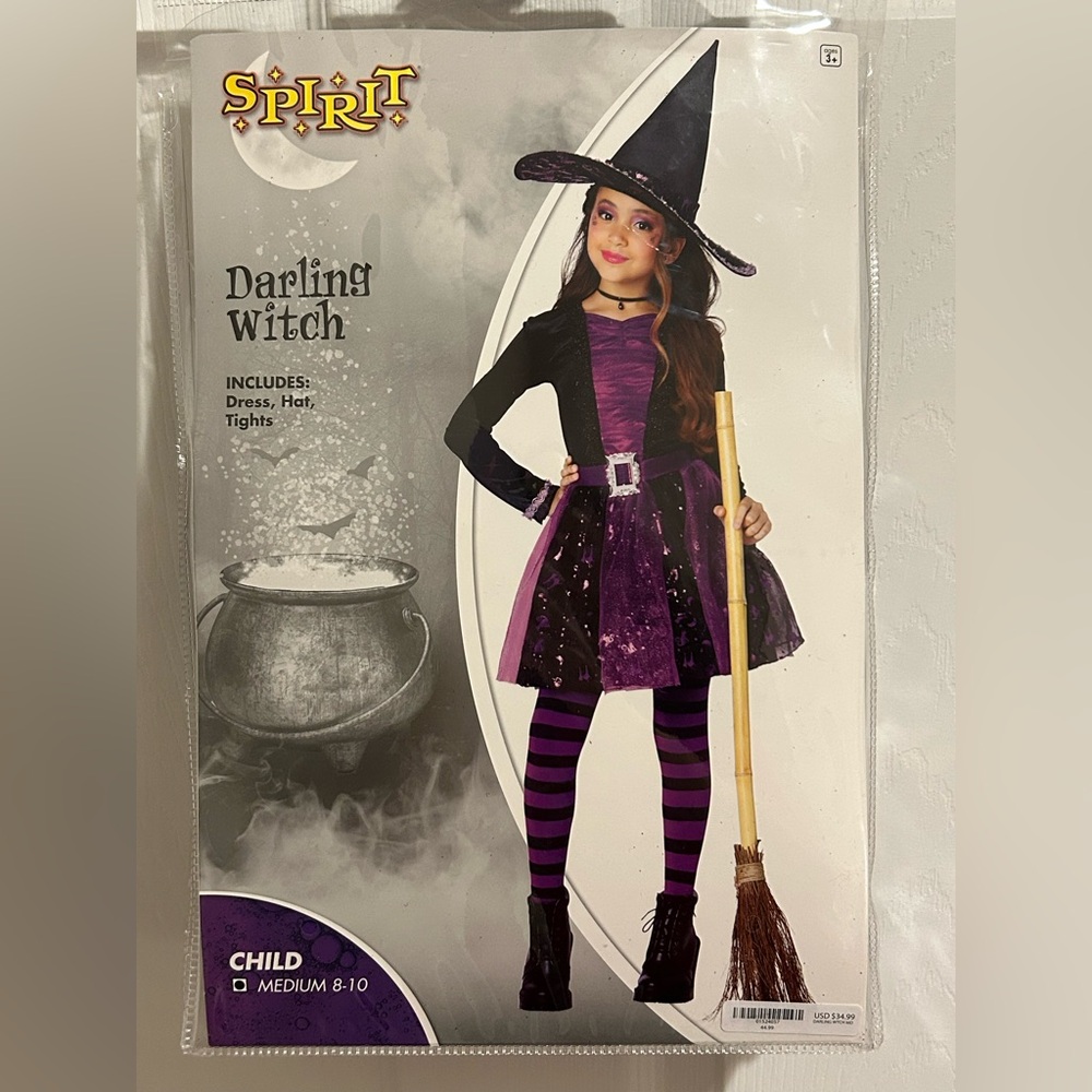 Spirit Darling Witch Costume - Purple and Black